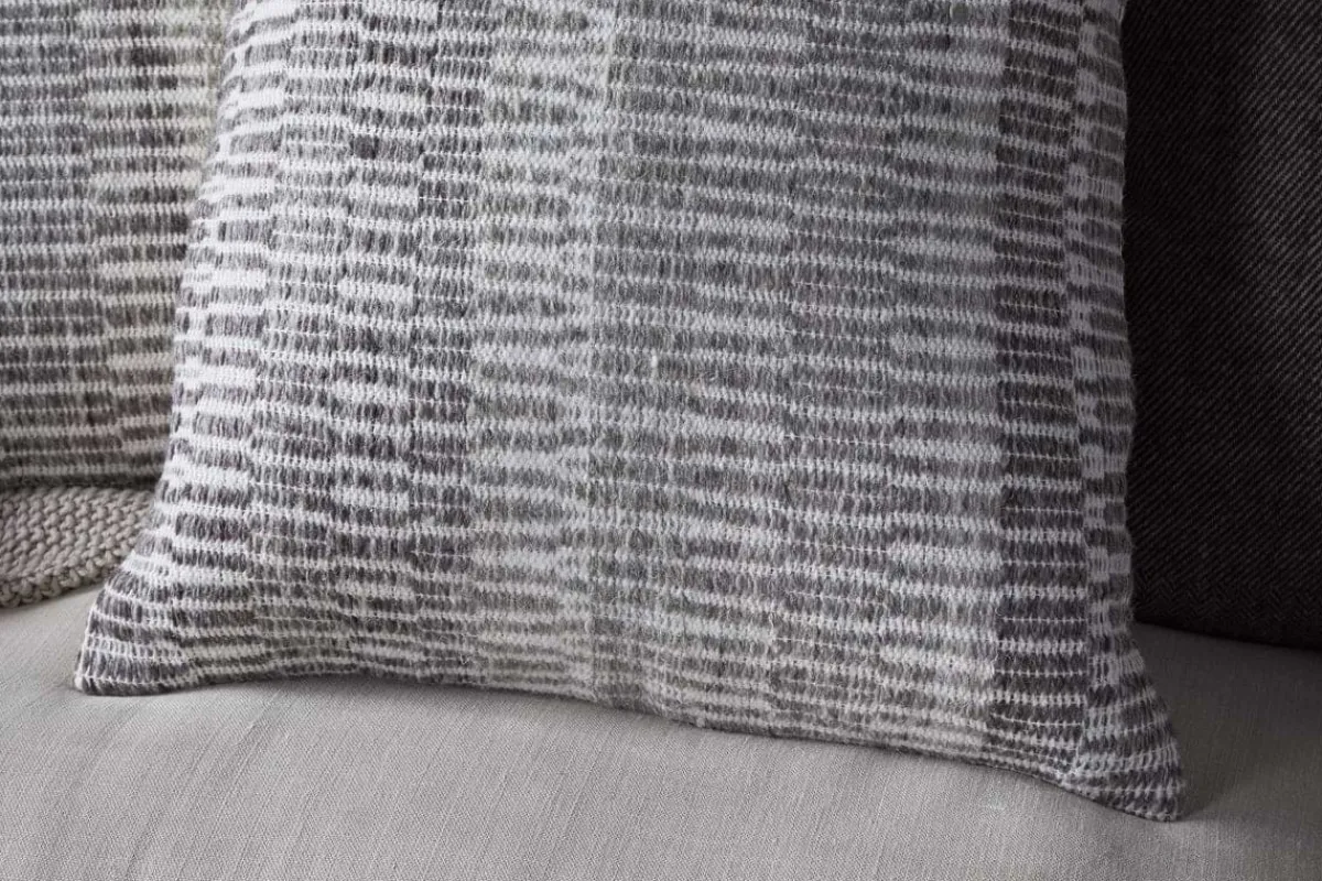 Bedroom Textiles|Cushions^Nkuku Aahna Wool Cushion Cover - Charcoal