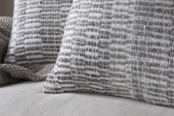 Bedroom Textiles|Cushions^Nkuku Aahna Wool Cushion Cover - Charcoal
