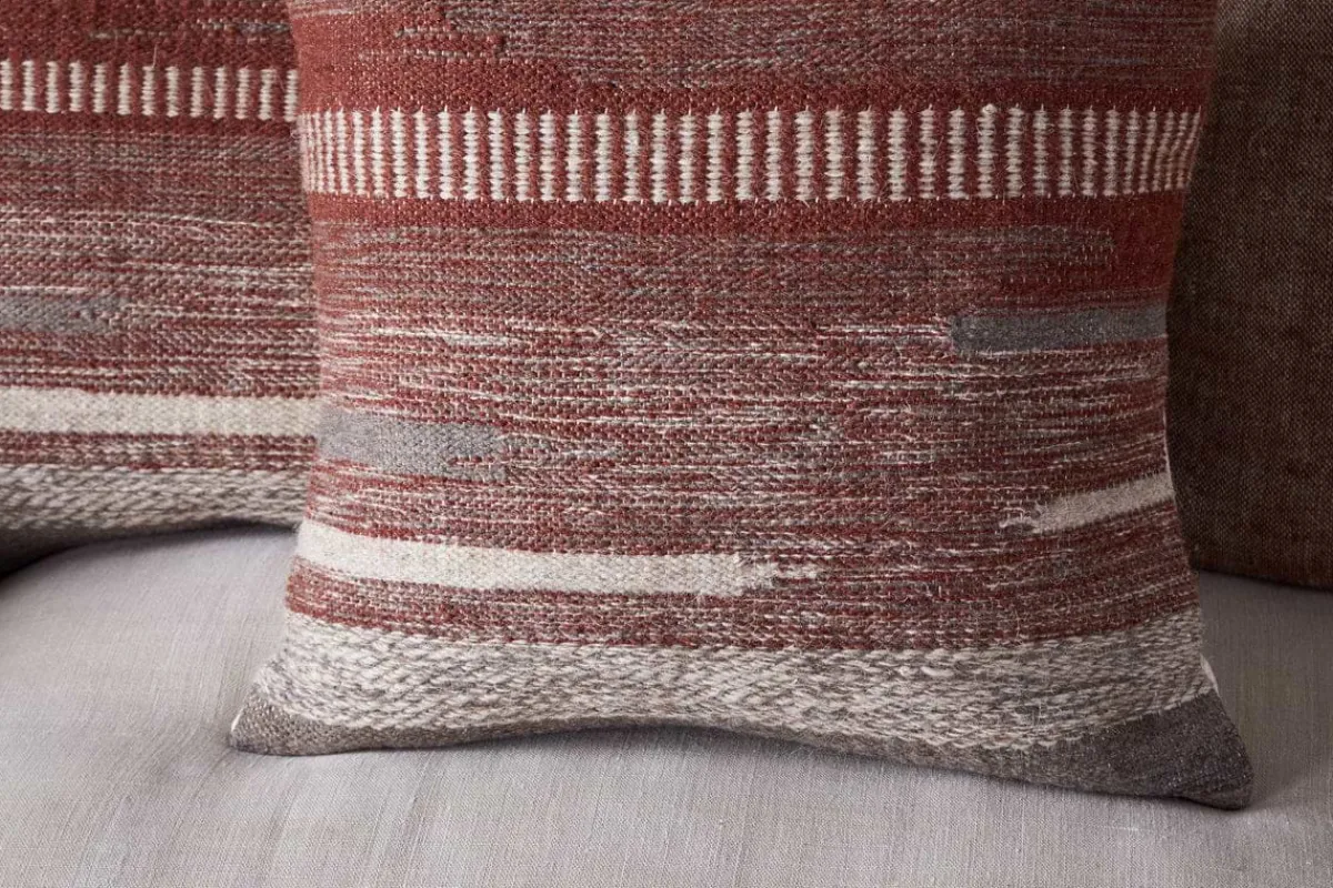 Bedroom Textiles|Cushions^Nkuku Aakash Wool Cushion Cover - Rust