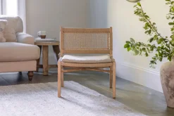 Bedroom|Living^Nkuku Aamani Mango Wood & Cord Occasional Chair - Natural