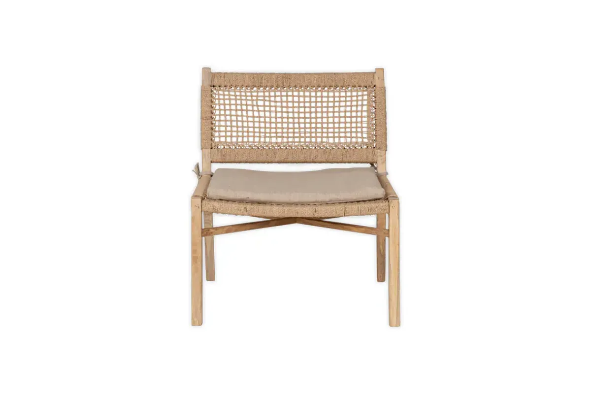 Bedroom|Living^Nkuku Aamani Mango Wood & Cord Occasional Chair - Natural