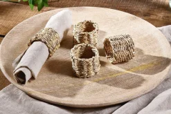 Table Settings & Linens^Nkuku Aarushu Napkin Rings - Natural (Set of 4)