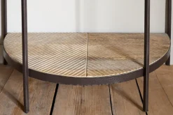 Living|Hallway & Bootroom^Nkuku Aasha Mango Wood Half Moon Console Table - Natural