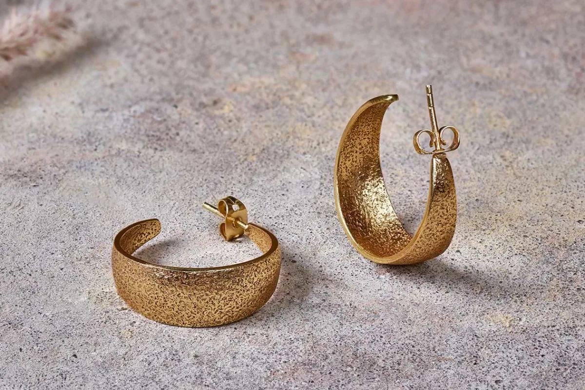 Jewellery & Jewellery Boxes|Jewellery^Nkuku Aavani Earrings - Gold