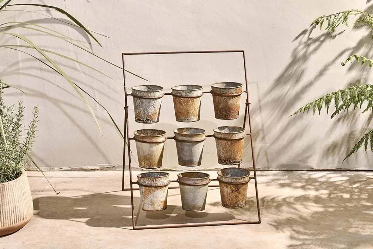Garden Planters|Garden Décor^Nkuku Abari Planter Stand