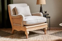 Living|Armchairs^Nkuku Abe Deconstructed Linen Armchair - Stone