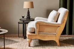 Living|Armchairs^Nkuku Abe Deconstructed Linen Armchair - Stone