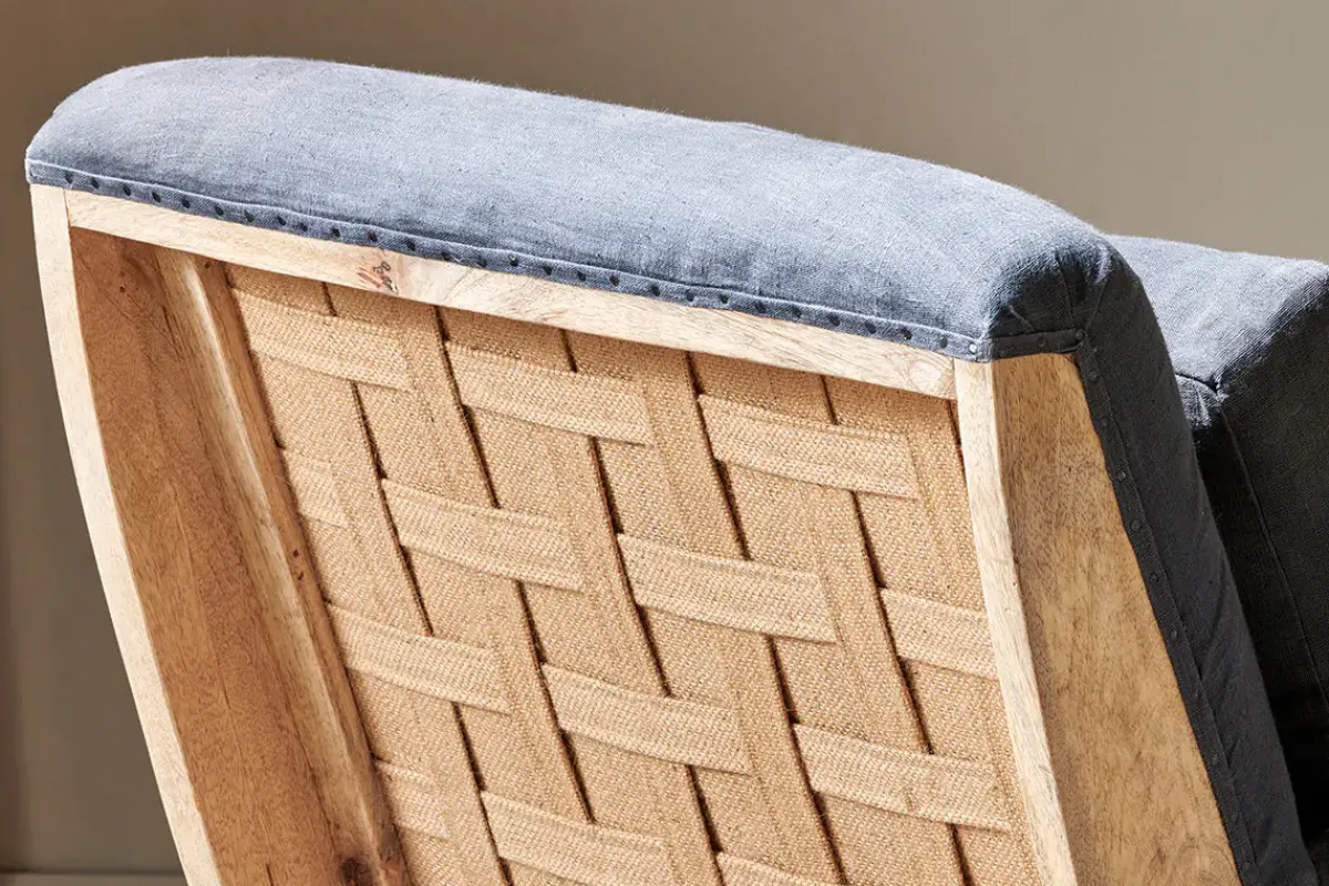 Living|Armchairs^Nkuku Abe Deconstructed Linen Armchair - Charcoal