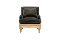 Living|Armchairs^Nkuku Abe Deconstructed Velvet Armchair - Moss Moss Green
