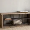 Hallway & Bootroom|Benches^Nkuku Abha Reclaimed Wood & Iron Storage Bench - Natural