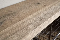 Hallway & Bootroom|Benches^Nkuku Abha Reclaimed Wood & Iron Storage Bench - Natural