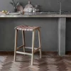 Kitchen & Dining|Bar Stools & Bar Chairs^Nkuku Adembi Woven Leather Counter Stool