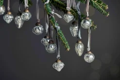 Baubles & Tree Decorations|Shades Of Nature^Nkuku Adisa Bauble Jar - (Set of 16) Antique Silver