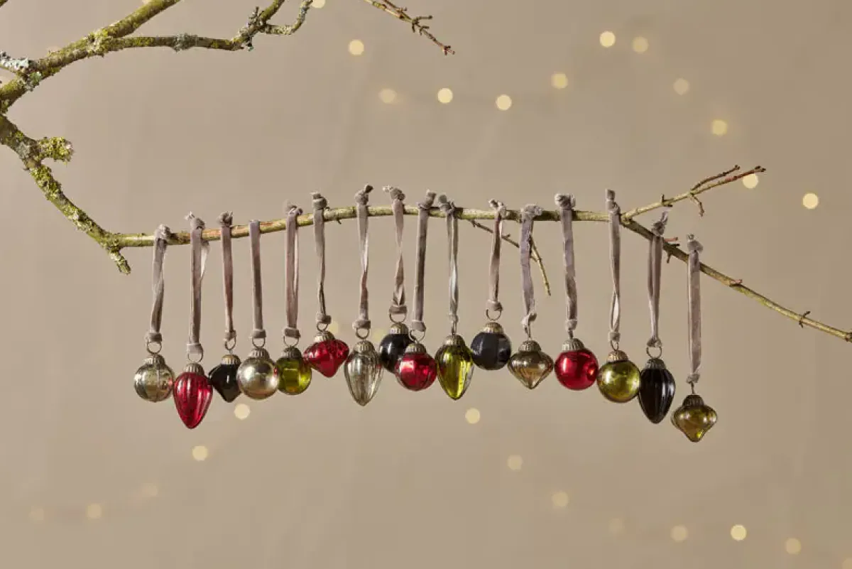Baubles & Tree Decorations|Bright Christmas^Nkuku Adisa Bauble Jar - (Set of 16) Mixed Colours