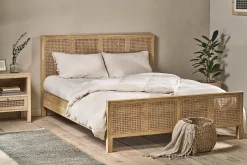 Bedroom Textiles|Bedroom^Nkuku Adya Linen Duvet Cover - Natural