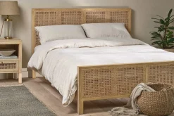 Bedroom Textiles|Cushions^Nkuku Adya Linen Housewife Pillowcase Pair - Natural