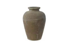 Garden Planters|Garden Décor^Nkuku Affiti Clay Tapered Pot - Large
