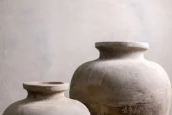Garden Planters|Garden Décor^Nkuku Affiti Clay Tapered Pot - Small