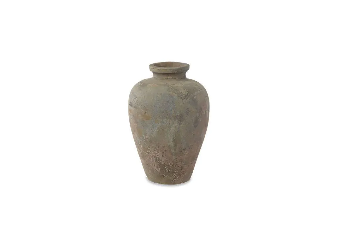 Garden Planters|Garden Décor^Nkuku Affiti Clay Tapered Pot - Small