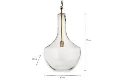 Statement Lighting|Pendant Lighting^Nkuku Agatarla Recycled Glass Pendant - Large