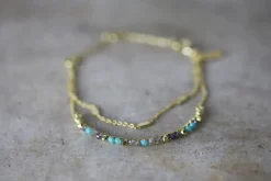 Jewellery & Jewellery Boxes|Jewellery^Nkuku Aja Lolite, Labradorite And Chalcedony Bracelet