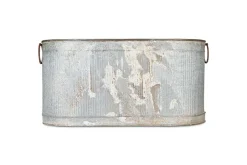 Garden Planters|Garden Décor^Nkuku Akasa Trough Planter - Zinc
