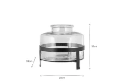 Decorative Home Accessories|Desk Accessories^Nkuku Akoro Recycled Glass Vase - Clear
