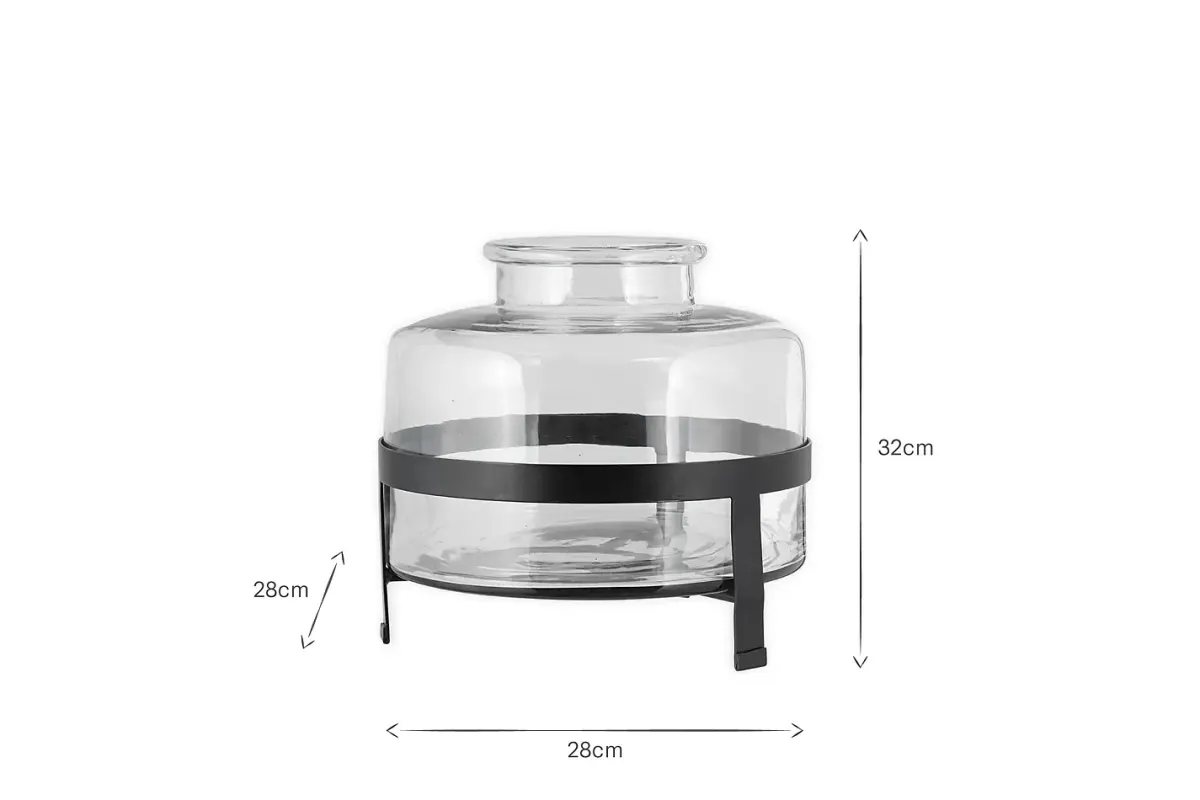 Decorative Home Accessories|Desk Accessories^Nkuku Akoro Recycled Glass Vase - Clear