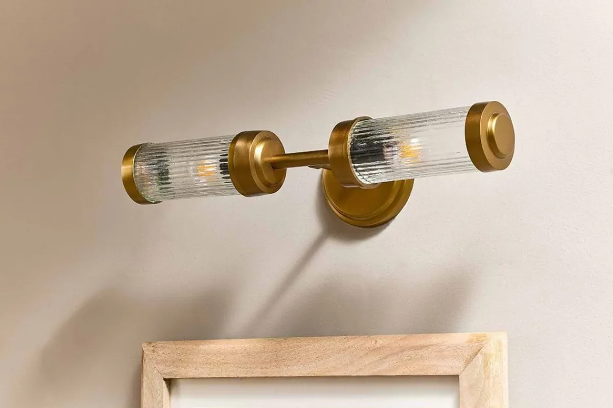 Bathroom Lights|Wall & Spot Lights^Nkuku Akurdi Bathroom Double Wall Lamp
