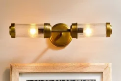Bathroom Lights|Wall & Spot Lights^Nkuku Akurdi Bathroom Double Wall Lamp