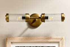 Bathroom Lights|Wall & Spot Lights^Nkuku Akurdi Bathroom Double Wall Lamp