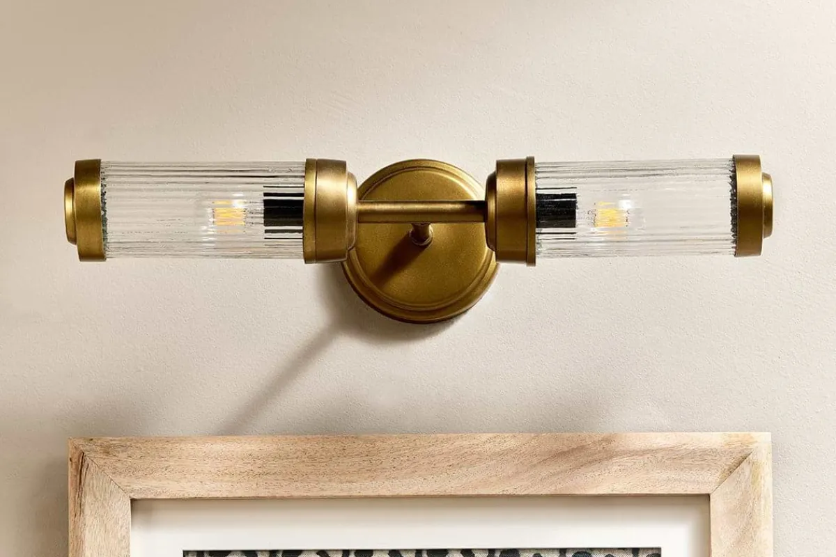 Bathroom Lights|Wall & Spot Lights^Nkuku Akurdi Bathroom Double Wall Lamp
