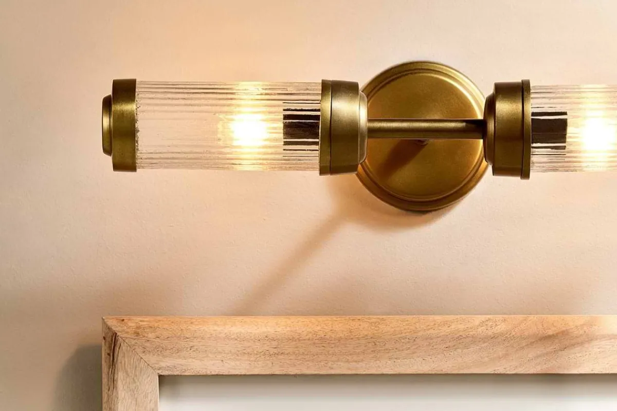 Bathroom Lights|Wall & Spot Lights^Nkuku Akurdi Bathroom Double Wall Lamp