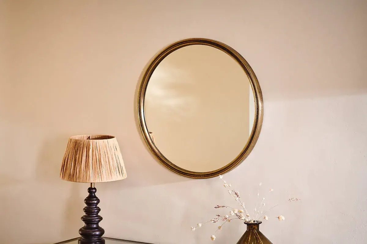Round Mirrors|Wall Mirrors^Nkuku Almora Round Mirror - Small