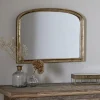 Fireside|Wall Mirrors^Nkuku Almora Wall Mirror - Antique Brass - Extra Small