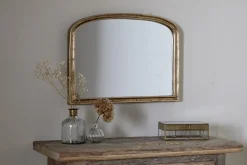 Fireside|Wall Mirrors^Nkuku Almora Wall Mirror - Antique Brass - Extra Small