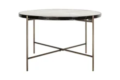Living|Coffee Tables^Nkuku Aluva Glass Coffee Table - Clear & Antique Brass