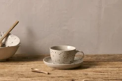 Breakfast Accessories|Teapots & Teacups^Nkuku Ama Cup & Saucer - Splatter