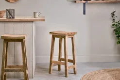 Kitchen & Dining|Bar Stools & Bar Chairs^Nkuku Ambi Wooden Stool - Tall
