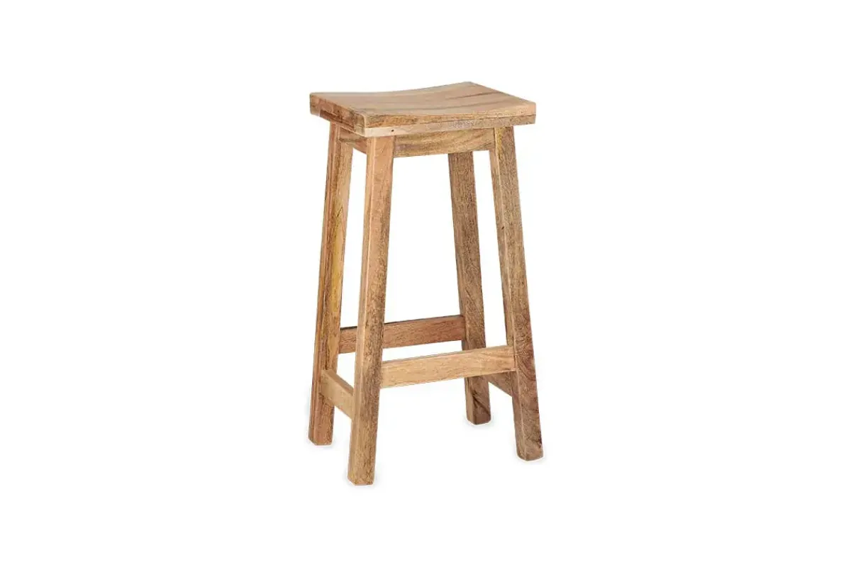 Kitchen & Dining|Bar Stools & Bar Chairs^Nkuku Ambi Wooden Stool - Tall