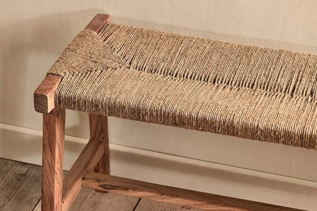 Bedroom^Nkuku Amhara Acacia & Jute Woven Bench