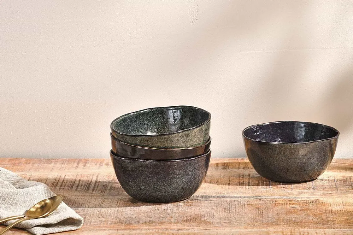 Bowls^Nkuku Amina Bowl - Sea Grey