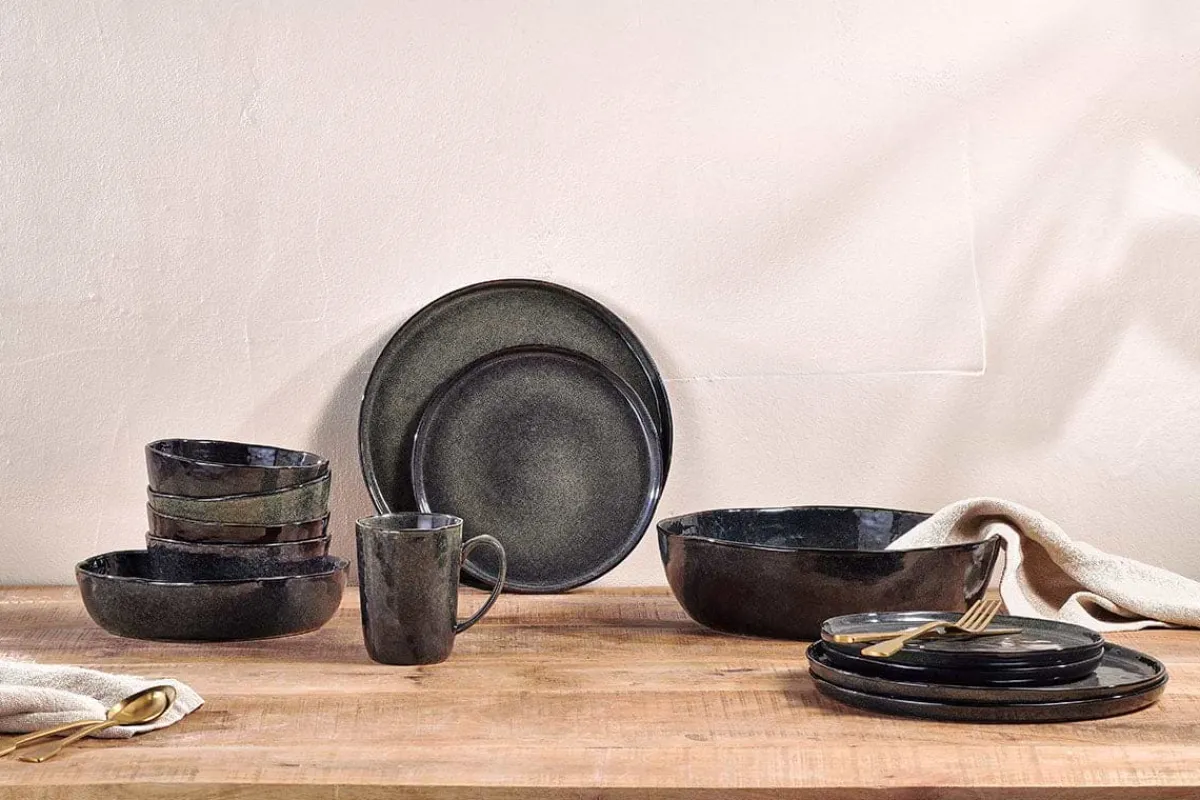 Bowls^Nkuku Amina Bowl - Sea Grey