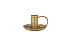 Decorative Home Accessories|Candlesticks^Nkuku Amri Iron Candlestick - Antique Brass