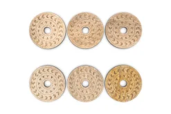 Table Settings & Linens^Nkuku Anali Mango Wood Coasters - Natural