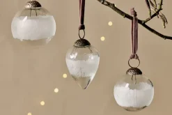 Baubles & Tree Decorations|Shades Of Nature^Nkuku Anara Etched Bauble - (Set of 4)