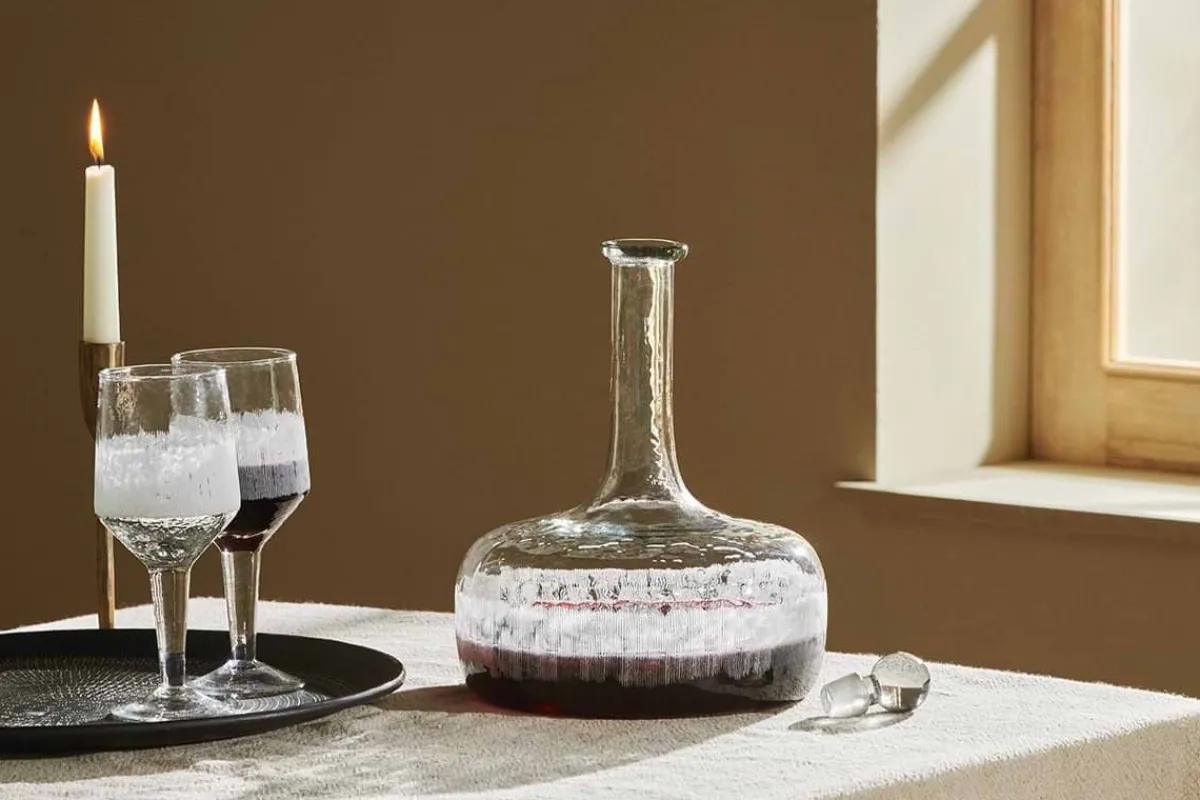 Barware|Decanters^Nkuku Anara Etched Decanter