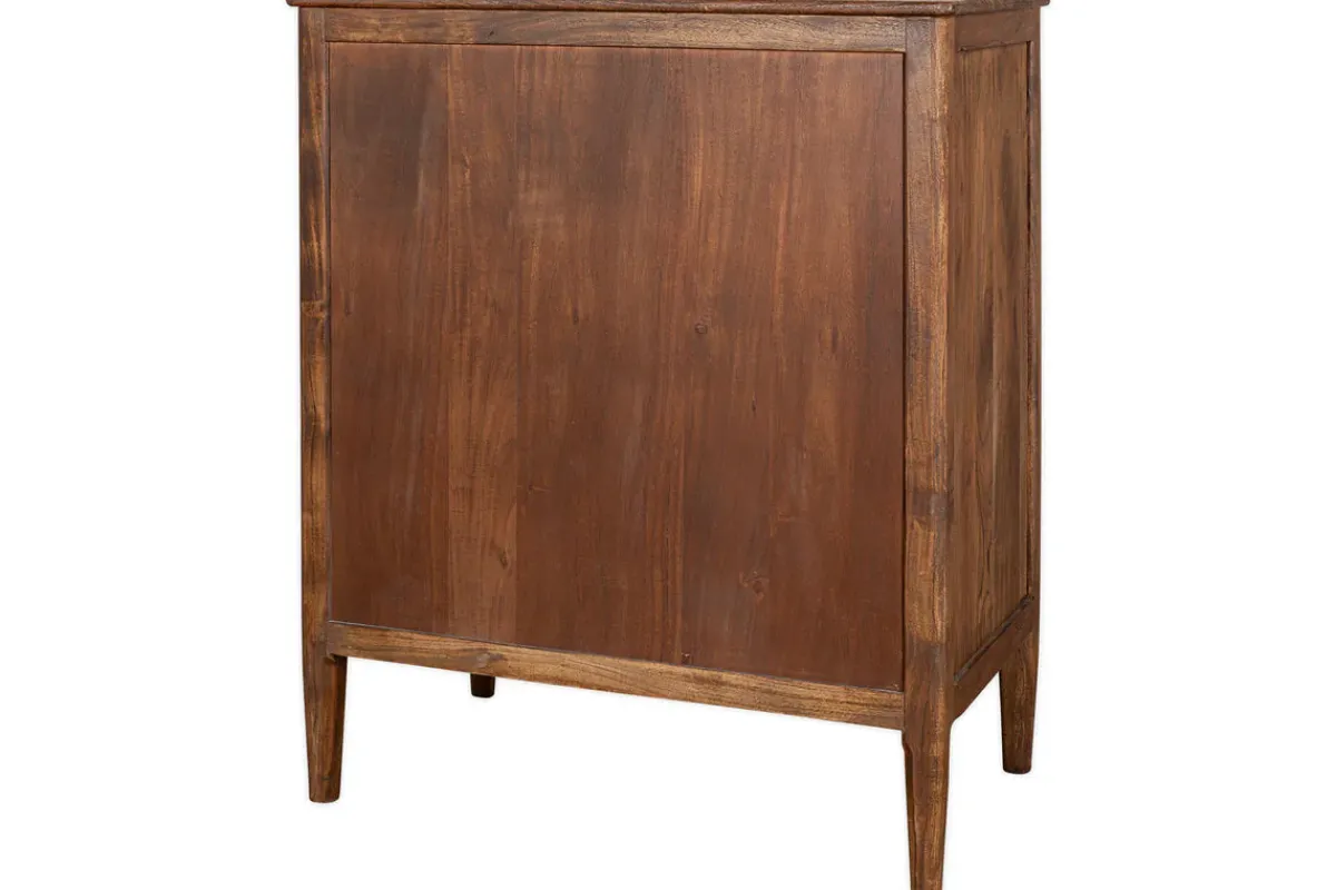 Bedroom^Nkuku Anbu Acacia Chest of Drawers - Washed Walnut