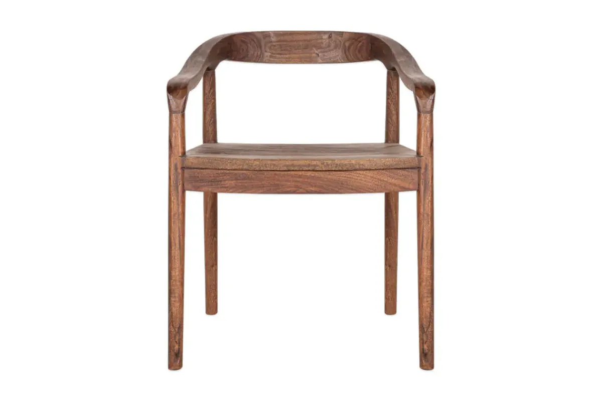 Kitchen & Dining|Dining Chairs & Benches^Nkuku Anbu Acacia Dining Chair - Washed Walnut