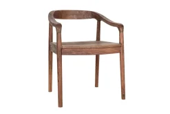 Kitchen & Dining|Dining Chairs & Benches^Nkuku Anbu Acacia Dining Chair - Washed Walnut